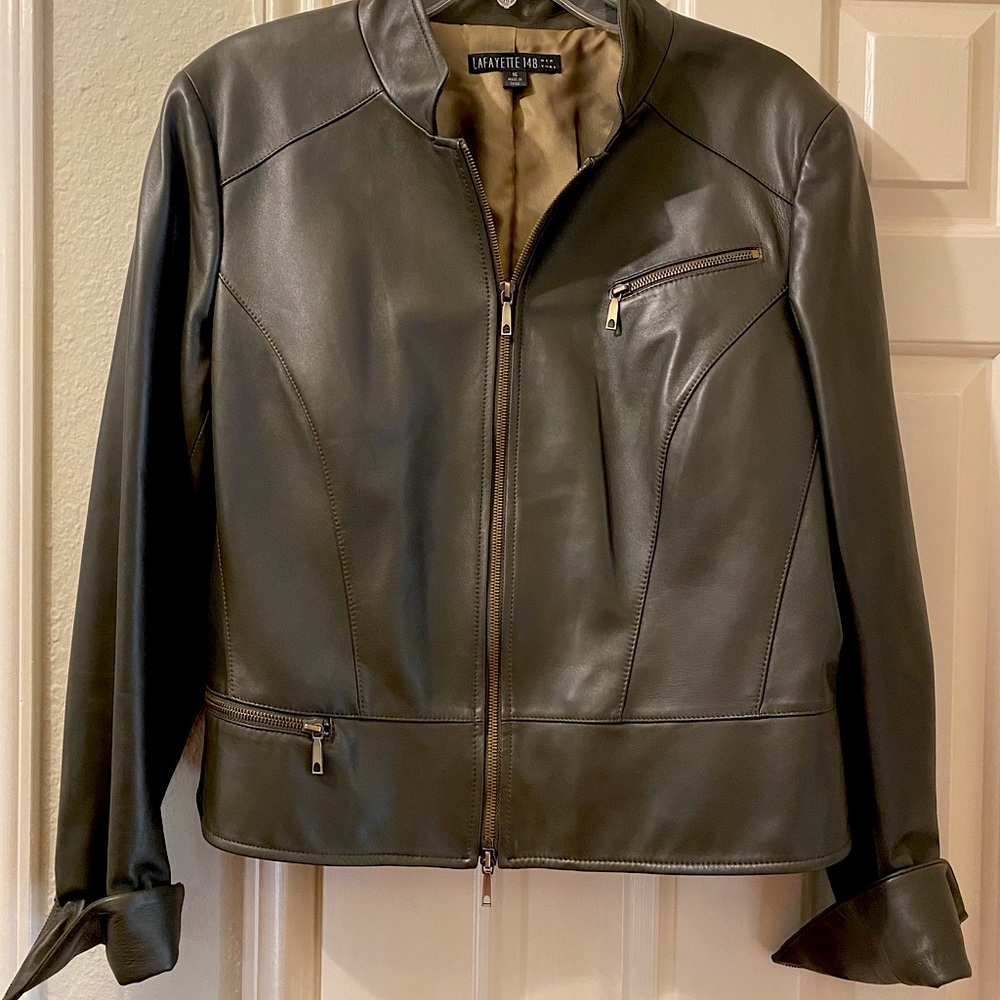 Lafayette 148 New York Leather Jacket